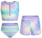 GRACE KARIN Mädchen Badeanzug Girls Swimsuits Sommer Strand Sport Schwimmbekleidung Lila Meerjungfrau 6-7 Jahre