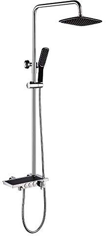Duscharmatur-Set, Badezimmer & Aufbewahrungsregal Handbrause Schwenkbarer Wannenauslauf Bidet-Sprühkopf,B