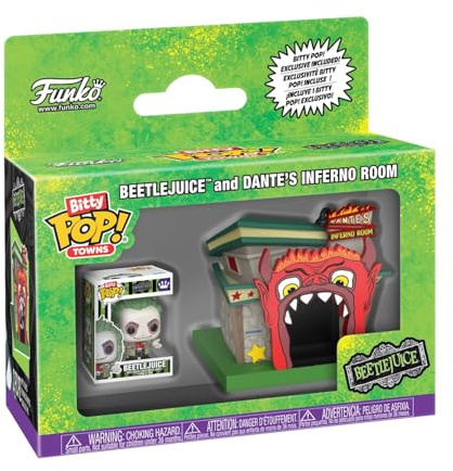 Funko Bitty POP! Town: Beetlejuice - Dante's Inferno Room | Offizielles Comedy Merch - Spielzeug zum Sammeln - Geschenkidee zum Geburtstag für Fans und Sammler