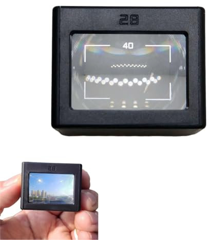 Viseur optique de niveau de taille de 28 mm, viseur externe à axe latéral optique 40 cadres, pour appareils photo Ricoh GR, position du pied réglable