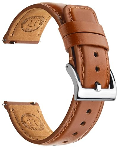 Fullmosa Leder Uhrenarmband Vintage-Ersatzarmband, Uhrenarmband 22mm 20mm 24mm 19mm 18mm 21mm 26mm Armband Uhr Zubehör für Herren Damen, Uhrband für Smartwatch und Universal-Uhren