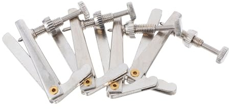 Cello Feinstimmer aus Metall für 4/4 bis 3/4, 4 Stück Silber | Präzise Saitenversteller, Universelles Design, Einfache Montage für Amateurspieler