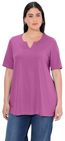 Ulla Popken Damen Shirt Krokus lila 46+