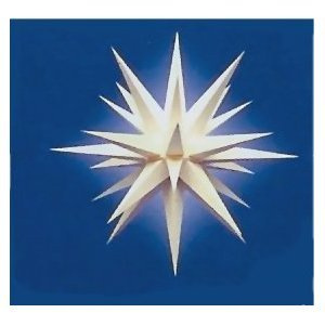 Weihnachtsstern, Adventsstern, original Herrnhut, für Außen, Kunststoff, 40 cm, mit Beleuchtung, Stern, Sterne, Weihnachtssterne, Adventssterne, original Herrnhuter Stern, weiß