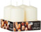 Ivyline Unscented Pillar Candle Hours-Ivory Candela cilindrica inodore 50/80 mm, ± 18 Ore-Avorio, Cera di paraffina, 430 unità