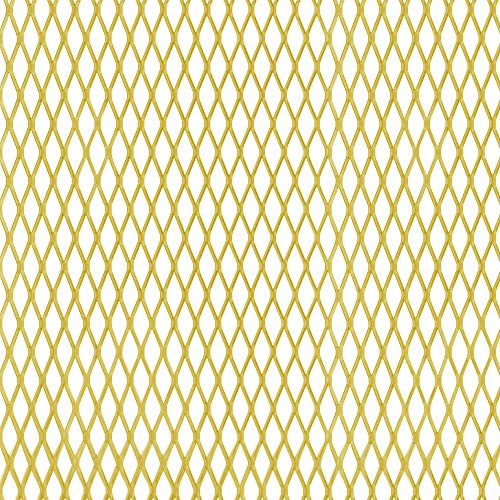 Alberts 467296 Streckmetallblech | Aluminium | Aluminium, goldfarbig eloxiert | 250 x 500 x 1,6 mm