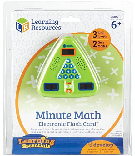 LEARNING RESOURCES Minute Math Electronic Flash Card