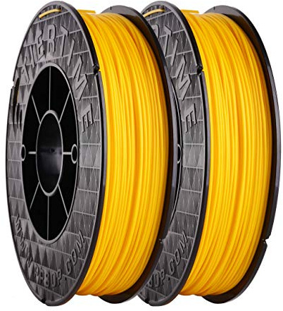 UP Fila Premium ABS 3D Printer Filament, Low Odor, Consistent 1.75mm Diameter,1KG (500g×2 Spools), Yellow