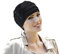 MASUMI Louise - Damen Mütze für Chemotherapie, Krebspatienten und Frauen mit Haarausfall - Turban-Stil - aus Bambus (Schwarz)
