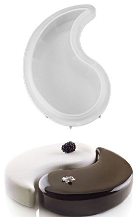 Yin Yang Kuchenform, Silikon, 1 Stück, Für Schokolade, Brownie, Dessert, Mousse, Backform