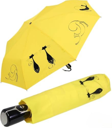 Doppler Mini Taschenschirm Auf-Zu-Automatik Cats Friends