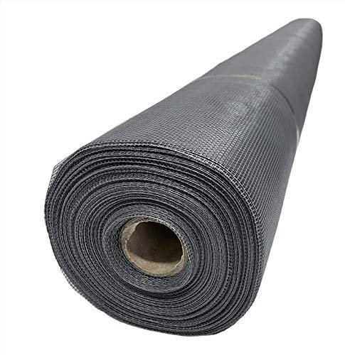 eacommerce - Rete Zanzariera in Fibra di Vetro | Rotolo da 30 metri | Maglia 18x16 | Facile da Tagliare e Adatta per Telai | Protezione Insetti | Grigia, Altezza 120 cm