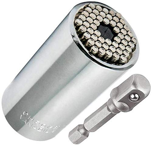 Juego de llaves de vaso universales con adaptador de taladro eléctrico de 11 a 32 mm, herramientas de reparación manual multifunción para dispositivos de carraca, taladro eléctrico, acero alto