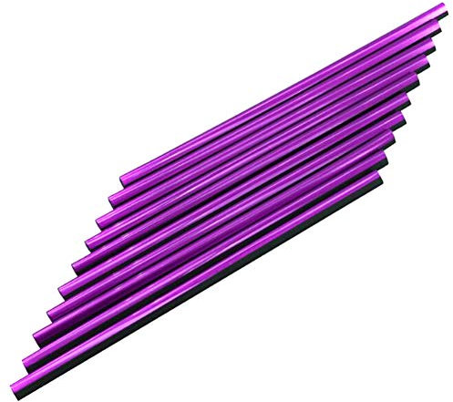 10 Stück Auto Lüftungsgitter Deko,ihreesy 20cm Chrom Auto Klimaanlage Luftauslass Dekoration Streifen Kühlergrill Dekoration Auto Interior Decor Zubehör,Lila