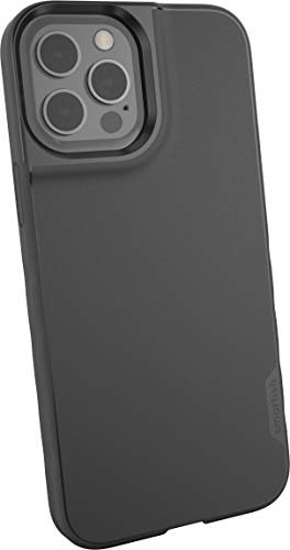 Smartish kompatibel mit iPhone 12 Pro Max (6,7) Slim Case Hülle - Gripmunk Bumper - Leichte, schlanke Schutzhülle (Silk) Cover - Black Tie Affair schwarz
