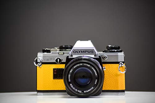 Olympus OM10 35mm Film Camera Yellow Leather Skin | Fully Serviced