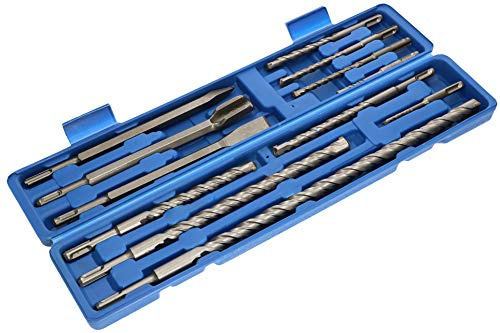 KOTARBAU® SDS-Plus Betonbohrer & Meißel Set 12tlg. SDS+ Bohrer Steinbohrer Hammerbohrer für Ziegelsteine Mauerwerk
