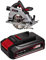 Einhell Power X-Change 190mm Cordless Circular Saw with Battery and Charger - 18V Brushless Rotary Wood Saw, Tool-Free Adjustment, LED, Dust Extraction - TE-CS 18/190 Li Saw + 2.5Ah Starter Kit