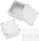 2 Pcs Waterproof Junction Box, IP65 Electrical Project Box Dustproof Weatherproof, ABS Outdoor Cable Enclosure Junction Boxes for Outdoor Indoor Electronics Cable Boxes - 100 * 100 * 70 mm
