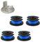 Strimmer Spool Line,4 PCS Φ0.065 11FT AC14RL3A Autofeed Nylon Replacement Spools + AC14HCA Spool Cover,String Trimmer Spools Line for Ryobi One 18V 24V 40V
