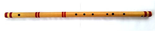 Flûte indienne en bambou C Bass Bansuri 91,4 cm avec housse en velours et étui Rexine