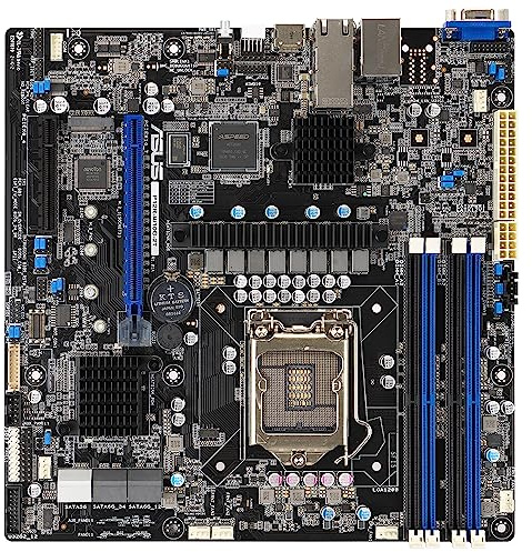 ASUS P12R-M/10G-2T Intel C252 LGA 1200 Micro ATX