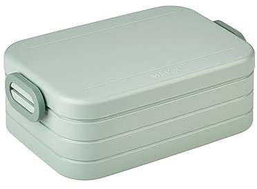 Mepal - Panier-Repas Take a Break Midi - Boîte à Déjeuner en Déplacement - Pour 2 Sandwiches ou 4 Tranches de Pain - Lavable au Lave-Vaisselle - 900 ml - Noridc Sage,