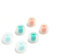 LINSOUL DUNU Candy Silicone Eartips S/M/L (3Paare) Bohrung Größe 4.6mm/Einzelflansch für Kopfhörer Düsen Durchmesser von 4.6mm-5.5mm