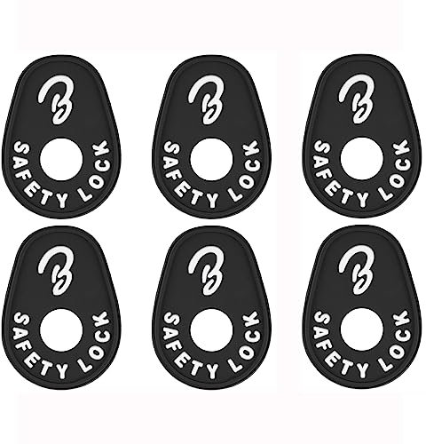Guitar Strap Blocks, 6PCS Premium Silicone Safety Locks (B Style White)