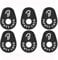 Guitar Strap Blocks, 6PCS Premium Silicone Safety Locks (B Style White)