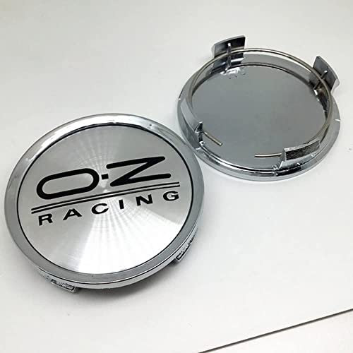 BAGLEV 4 Stück Wheel Hub Caps Radzierdeckel Mittellochdeckel Ersatzteil,für OZ Racing 75mm Wasserdicht Staubdicht Verschleißfest und Langlebig Autozubehör Verwendet,B