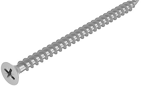 SECCARO Spanplattenschraube 4 x 70 mm, Edelstahl V2A VA A2, Holzschraube mit Vollgewinde, Kreuzschlitz/PZ, 100 Stück