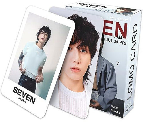 KPOPBP 55 Stück Sieben Album Fotokarten Persönliche Lomo Karten Geschenk für Jungen und Mädchen