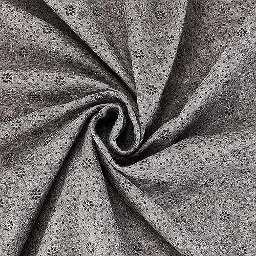 OLYCRAFT 183x105cm Großes Tufting Tuch Dunkelgrau Langlebiges Tufting Gewebe Mit Blumenmuster Primäres Tufting Tuch Handarbeitsstoff Teppich Trägerstoff Für Tufting Pistolen Nadelstanz Stickzubehör