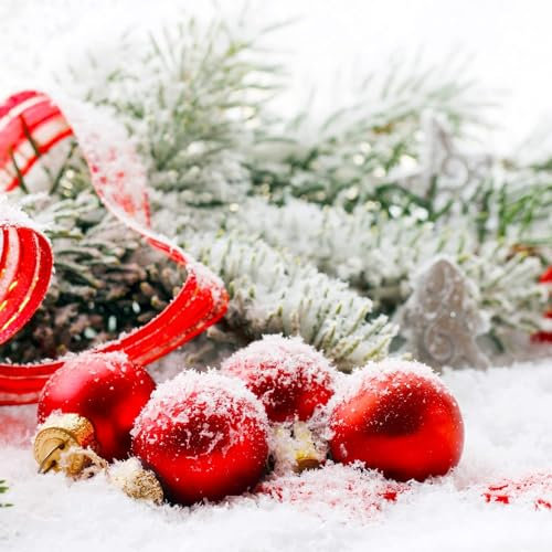 ELAELA Kunstschnee-Dekoration aus Kunstschneepulver für Weihnachtsbäume, 100 g