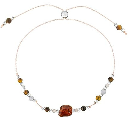 BRING Sternzeichen Zwillinge Armband | Silber, Edelsteine | Verstellbares Sternzeichen-Horoskop-Armband | Handgefertigter Sternzeichen-Schmuck | Astrologie-Armband mit Geschenkbox