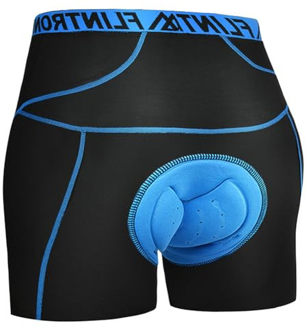 flintronic Cuissard de Cyclisme Homme, Men's 4D rembourré pour Vélo sous-vêtements Shorts, sous-vêtement de Cyclisme VTT, Super Léger et Séchage Rapide