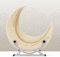 WENNEWU Lyra-Harfe Mit 15 Metallsaiten, Moon Design Lyra Harfe, Ulmen- Und Ahornharfe, Leierharfe, Musikinstrument Aus Holz Mit StäNder, FüR Kinder Und Erwachsene,Weiß