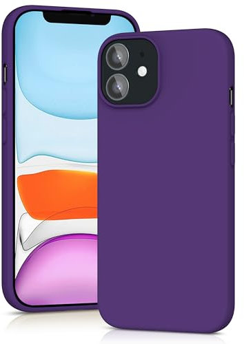 YATWIN Silicone Case for iPhone 11, Soft-Touch, Shockproof, DustProof, Antiskid Full Body Armour Phone Cover for Apple iPhone 11 - Purple