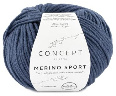 Katia Merino Sport - CONCEPT - Farbe: Azulado (12) - 50 g/ca. 80 m Wolle