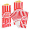 120 Stück Popcorn Tüten, 27 x 13 cm Popcorntüten, Popcorntüten Klein Wiederverwendbar, Candy Tüte Partytüte für Popcorn Bars Filmabende Party Geburtstag, Rot/Weiß Gestreift