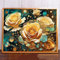 fghgbf Champagner-Rosen 5D Diamond Painting Set Diamond Painting Bastelset Square Drill für Erwachsene Diamant Malerei für Wohnzimmer und Schlafzimmer Wanddeko 20x50cm