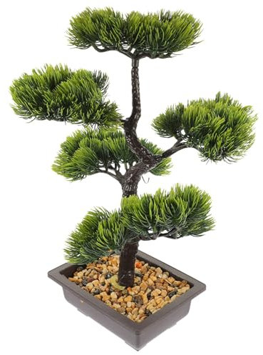 Ciieeo Künstliche Bonsai Pflanze Faux Baum Ornament Indoor Simulation Pflanzen Dekor Grünpflanzen Tischdeko