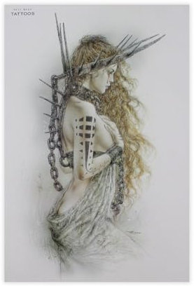 2000 Luis Royo Poster (1) Leinwand-Poster, Schlafzimmerdekoration, Landschaft, Büro, Raumdekoration, Geschenk, 20 x 30 cm