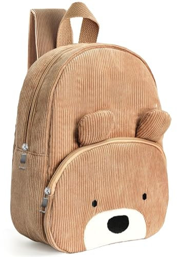 Lezehea Kindergartenrucksack Mädchen, Mini Bär Kinderrucksack für Mädchen Junge Rucksack Kinder mit Verstellbare Gurte,Mini Backpack Kita Rucksäck Kleinkind für Baby 2-6 Jahr