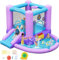 FBSPORT hüpfburg Outdoor mit gebläse hüpfburg mit Wasserrutsche Indoor, hüpfburgen Kinder 285 x 254 x 165 cm Kinder Bounce Castle mit Ball Pit Pool, Basketball Reifen, Dart Spiel