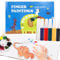 Altaroo Fingerfarbe 6 x 6ML, Fingermalfarben für Kinder Ungiftig, Fingerfarben, 6 Fingerfarben Kinder, Fingerfarben Kinder, Malfarben Kinder 3 4 5 6 7 Jahre, Fingerfarbe mit Fingermalbuch Tier