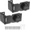 M METERXITY 2-Pack Keyless Combination Lock, 3.78 Zinc Alloy Mechanical Password Twist Knob Hasp Locks Latch for Cabinet/Closet/Garage/Drawers/Garden,90/180 Degree Barn Door Lock [Black]