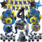 40 Stück Geburtstagsdeko kingder 4 jahre, Bat Luftballon Kindergeburtstag Deko Geburtstag Happy Birthday Banner Kuchendekoration Bat Latexballons Junge Mädchen für 4 5 6 Themen Party Geburtstags Deko