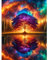 Diamond Painting 5D Arbre de Vie Kit DIY Cristal Kit de peinture diamantrond à faire en couleur Peinture Diamant Naturel Décoration murale pour la maison Convient aux adultes débutants 30x40cm